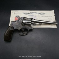 Smith & Wesson iconique hand ejector canon cal.38 miroir