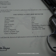 Colt emblématique smokeless  état exceptionnel calibre 32-20