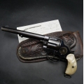 Rare Colt DA modèle 1878 cal.45 crosses nacre canon miroir