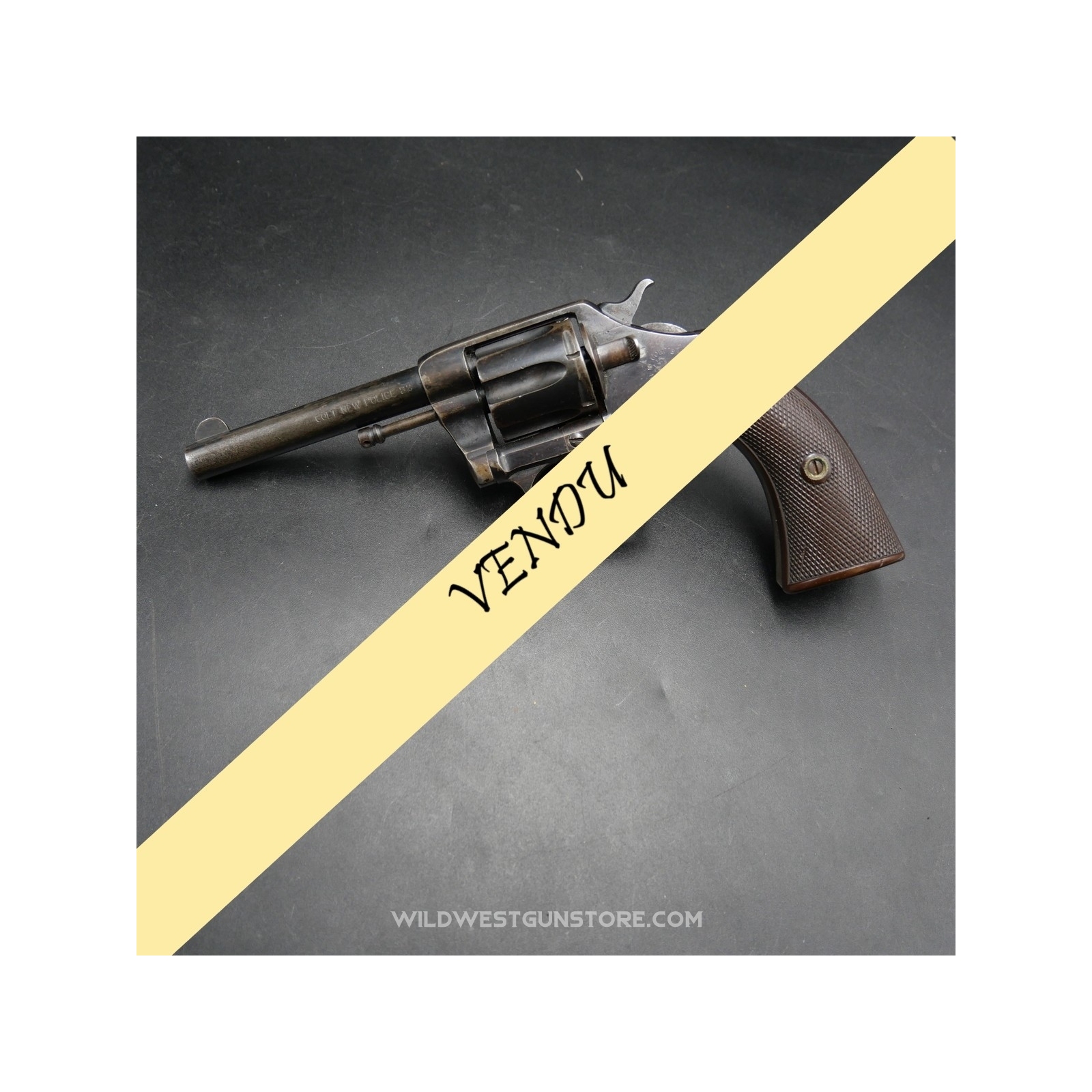 Impeccable Colt New Police Calibre 32SW canon miroir