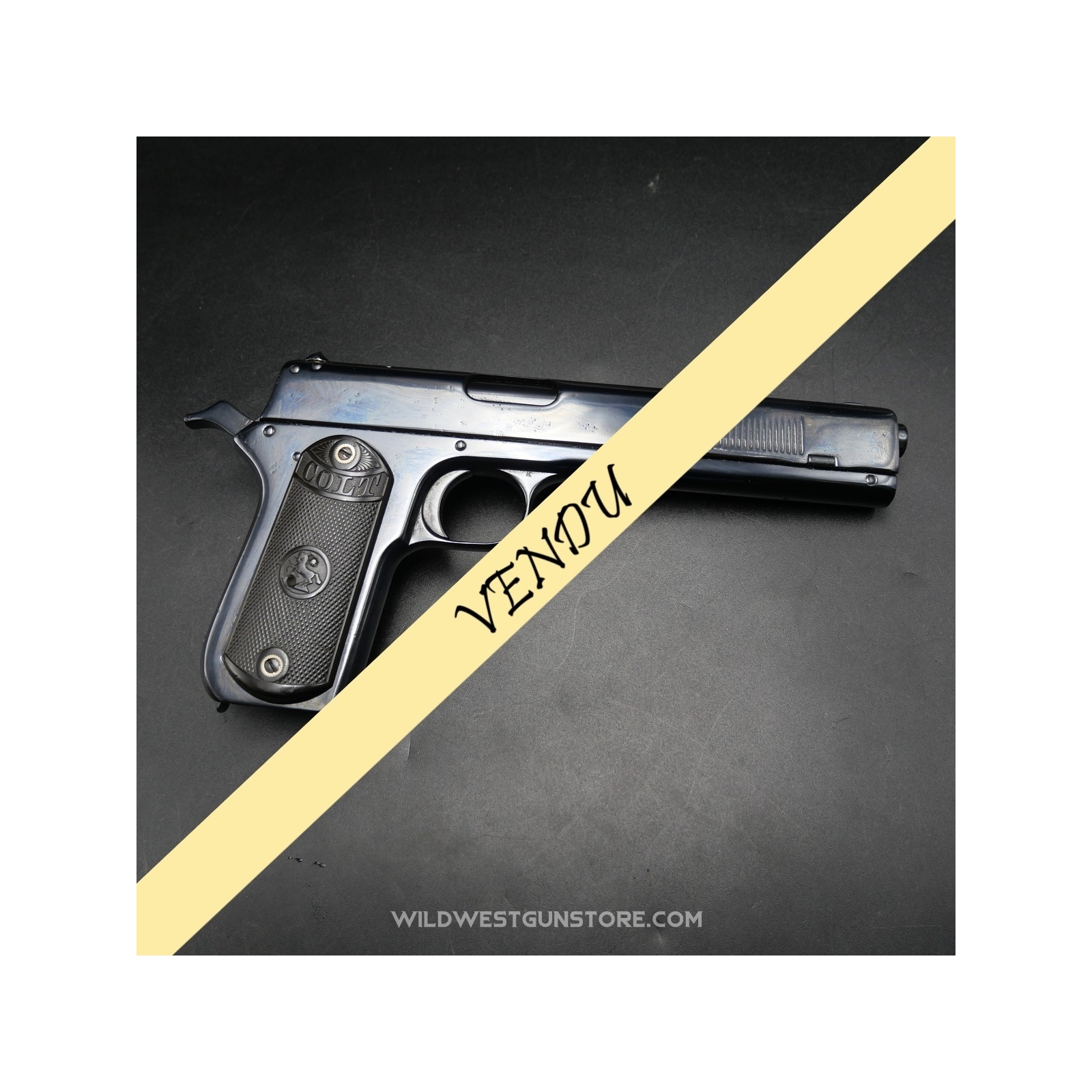 Pistolet Colt 1900 excellent canon cal.38 et lettre Colt