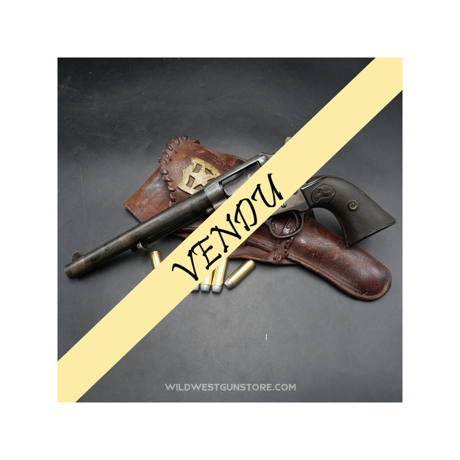 Colt Peacemaker smokeless d'exception canon miroir cal.45