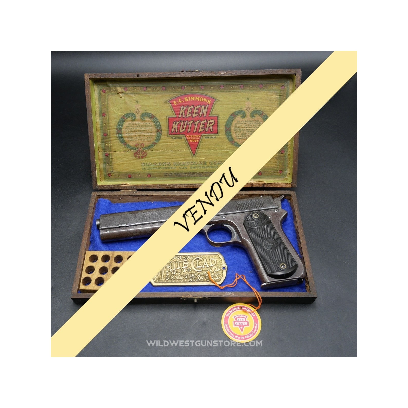 Pistolet Colt 1900 Fabrication précoce Cal.38 et lettre Colt