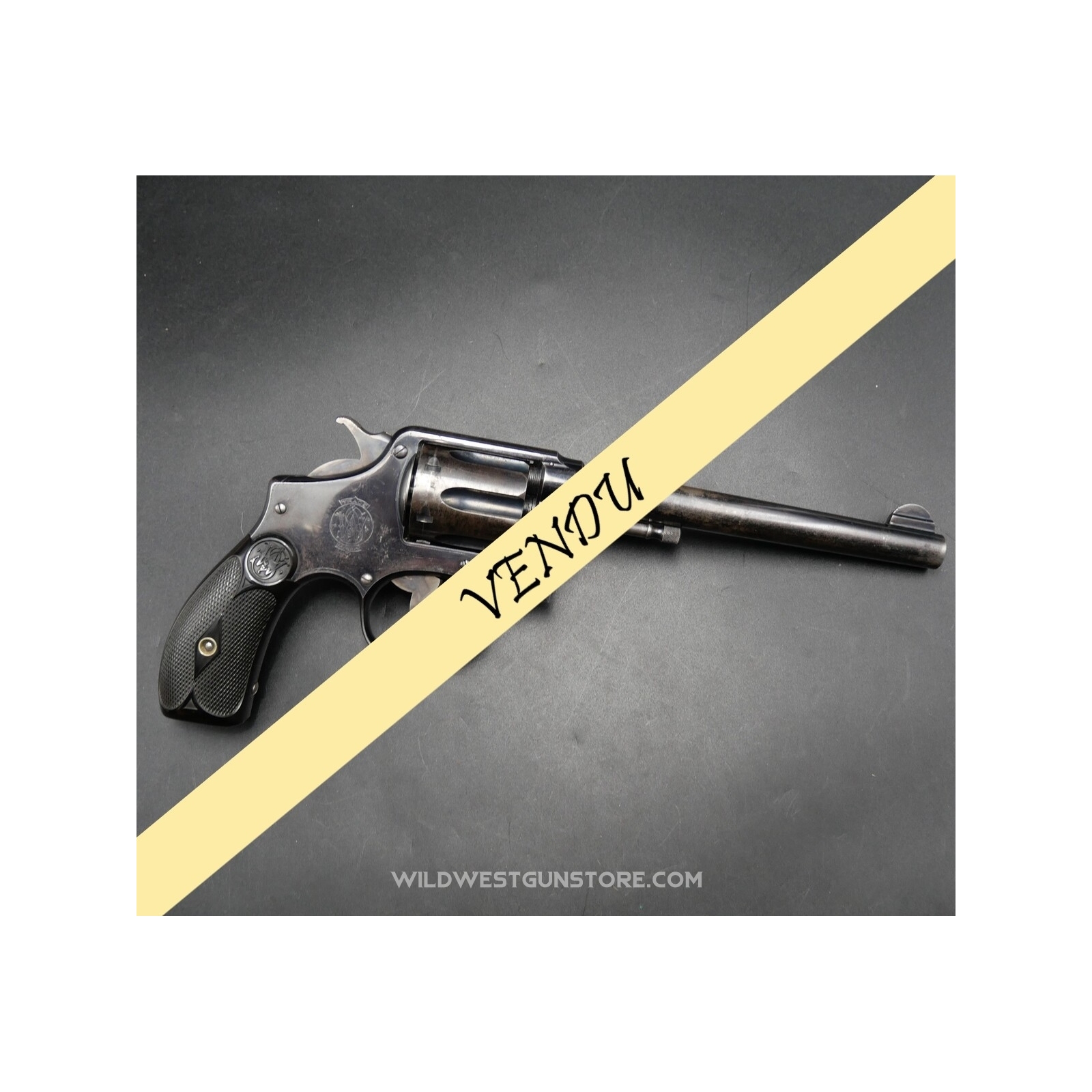 Superbe Arme d'exception Smith Wesson Cal 38 SW hand ejector