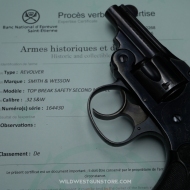 Excellent Smith Wesson Bicycle calibre 32 SW canon miroir 2''