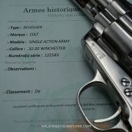 Colt single action army restauration calibre 32-20