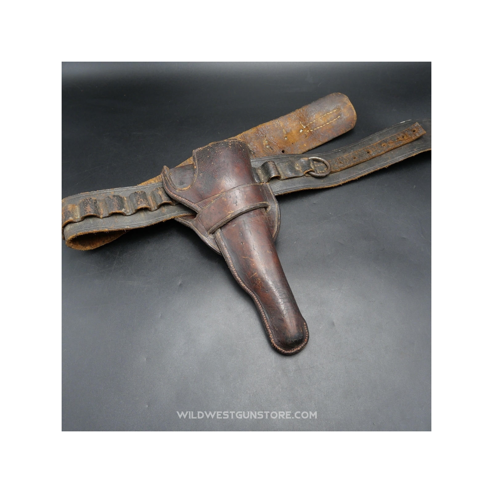 Ensemble ceinturon et holster de collection Western