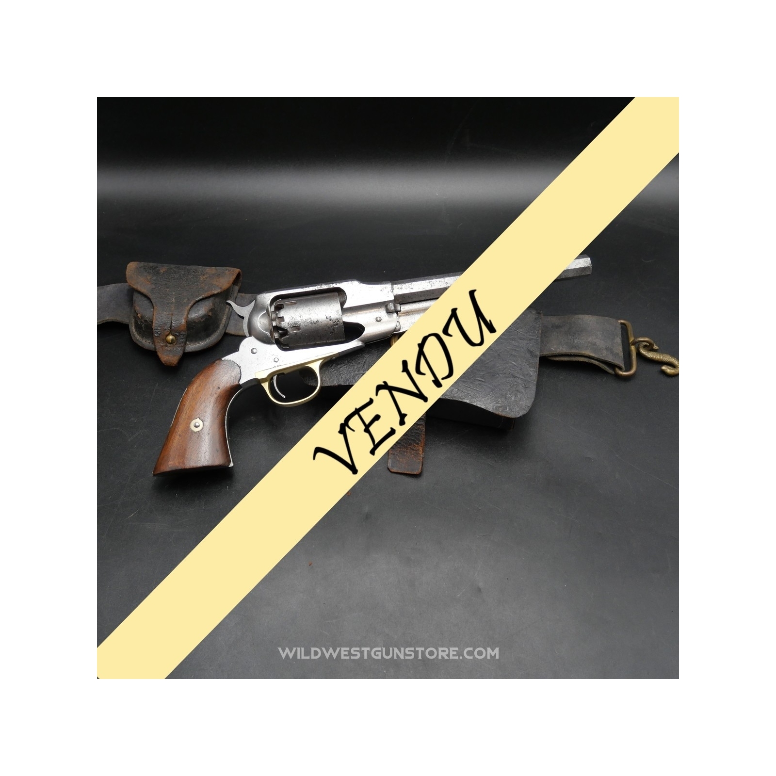 Rare US Remington NMA fabrication 1864 canon miroir