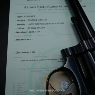 Précoce Smith Wesson 1st model 38 S&W Special impeccable