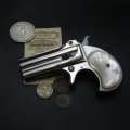 Superbe Pistolet Remington Derringer canons miroirs cal.41