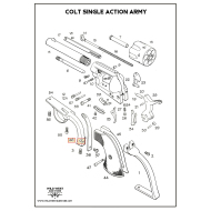 Pièce de rechange pour Colt SAA: Axe pour plaquettes