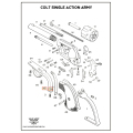 Pièce de rechange pour Colt SAA: Axe pour plaquettes