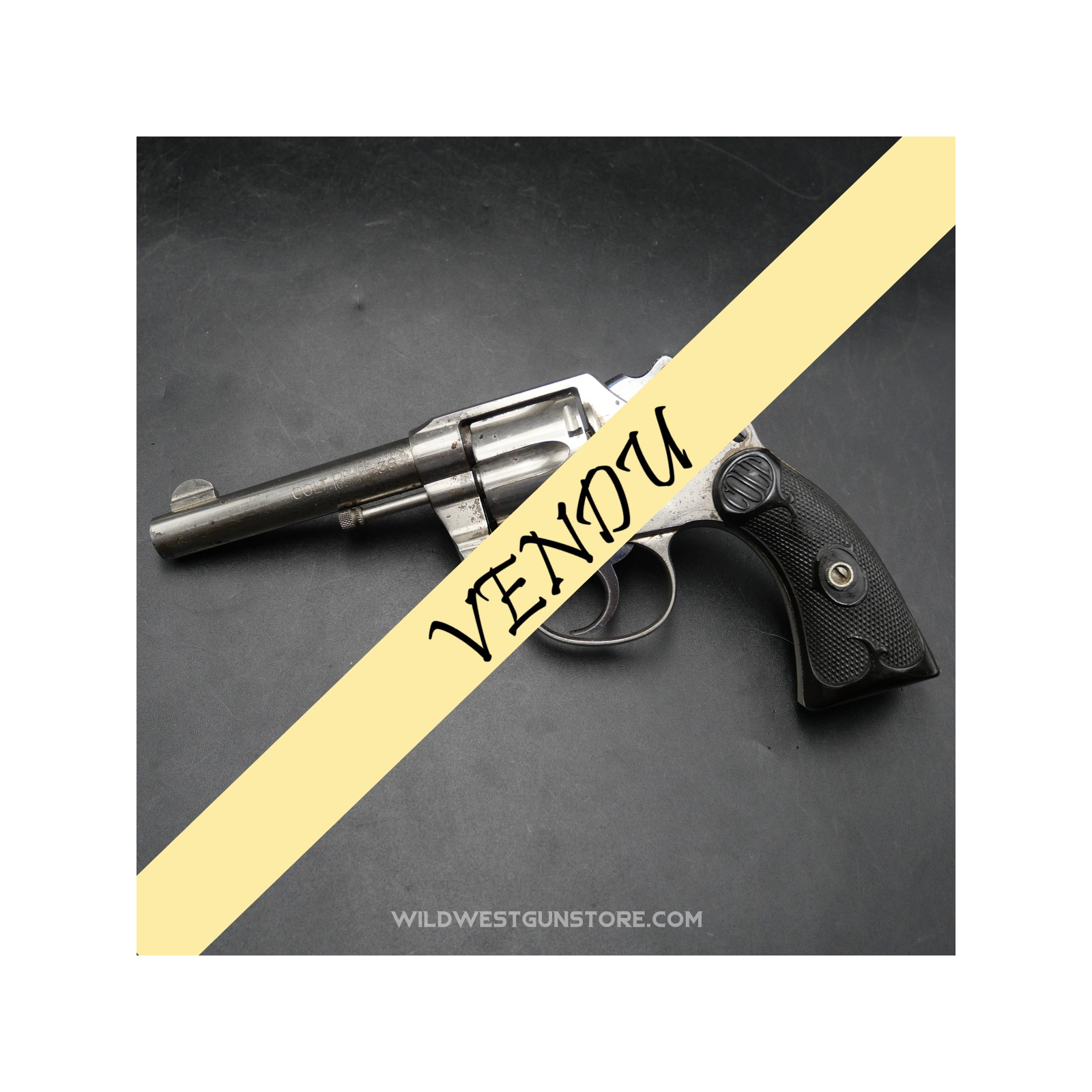 Revolver Colt Police Positive VP calibre 38SW canon 4'' miroir