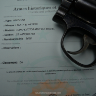 Revolver Smith & Wesson modèle 1899 calibre 32-20 en excellent état canon miroir
