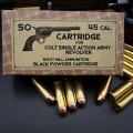 Boite de 50 cartouches calibre .45 Long Colt poudre noire