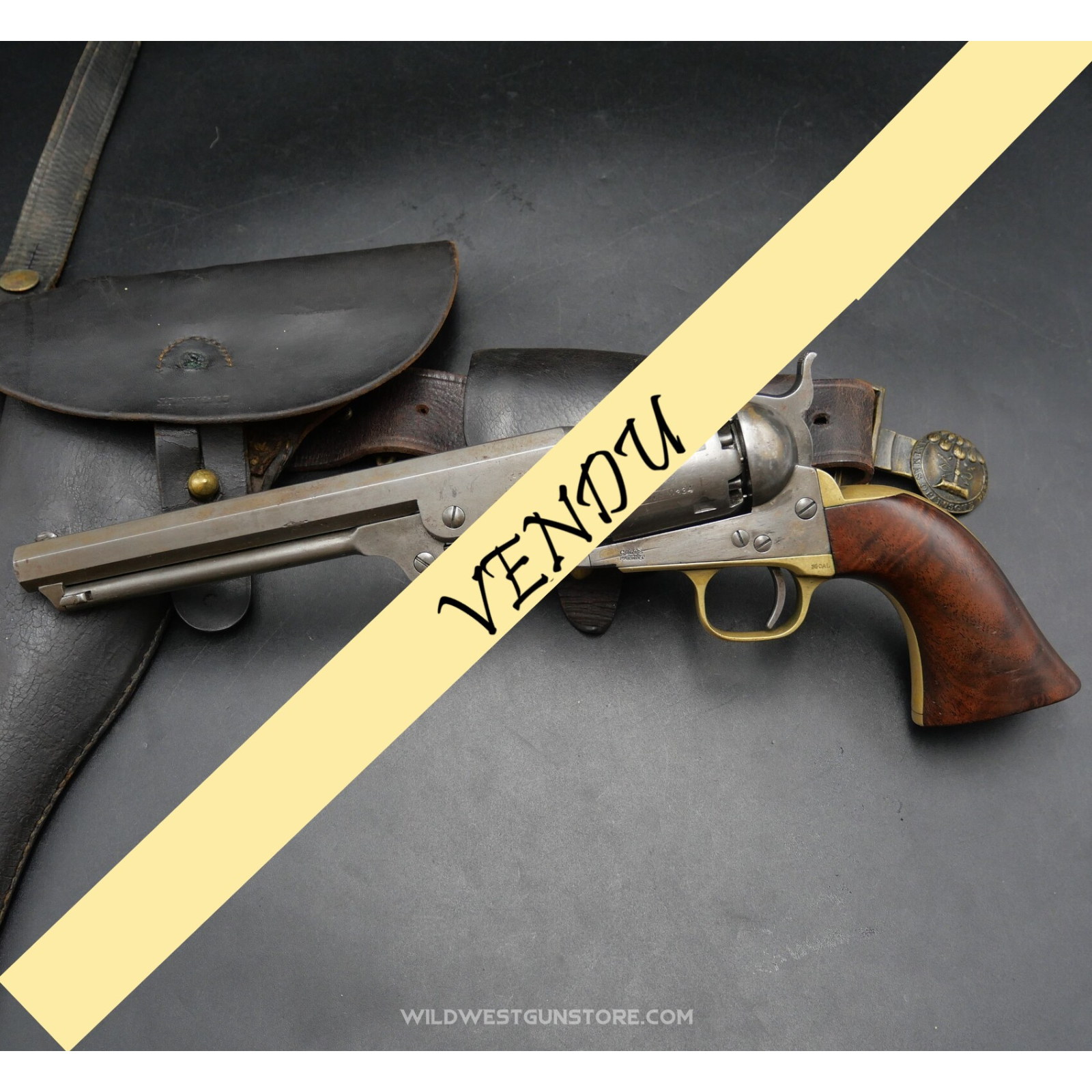 Rare arme de collection Colt Navy 1851 Excellent canon Calibre 36 Fabrication 1863