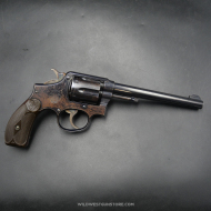 Rare Revolver Smith Wesson modèle 1899 Hand Ejector Cal.32-20 canon miroir
