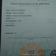 Revolver de collection Smith & Wesson Double Action  Frontier calibre 44-40 nacre