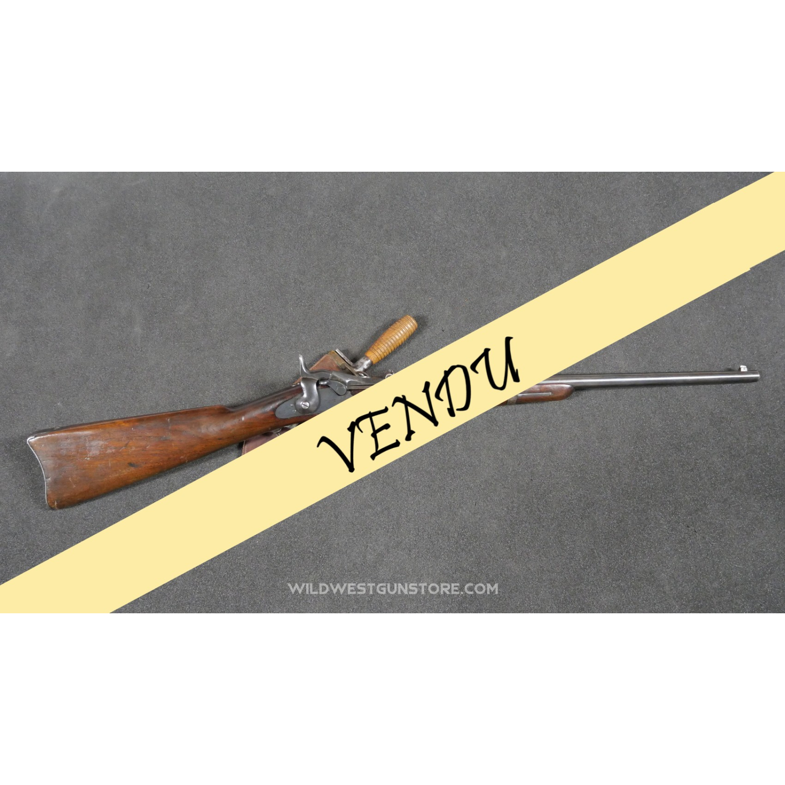 Carabine Trapdoor modèle 1873 canon miroir cal.45-70 dotation US Cavalry