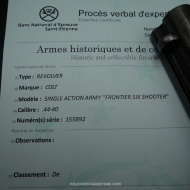 Excellent Colt calibre 44-40 Single Action Army et son système fast draw Bridgeport