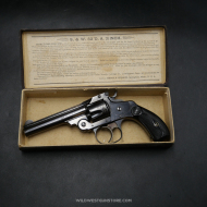 Mint revolver Smith Wesson cal. 32 double action 4th mod. et sa rare boite d'origine