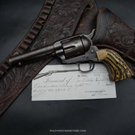 Revolver Western Colt calibre 45 SAA Peacemaker et sa lettre archive Colt