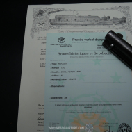 Revolver Western Colt calibre 45 SAA Peacemaker et sa lettre archive Colt