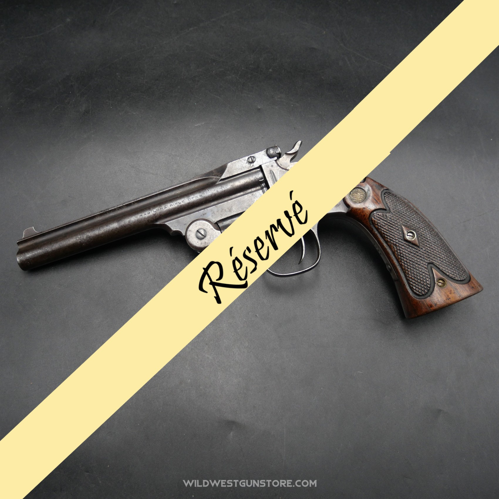 Pistolet Smith et Wesson modèle 1891 rare version courte 6'' calibre 22 LR