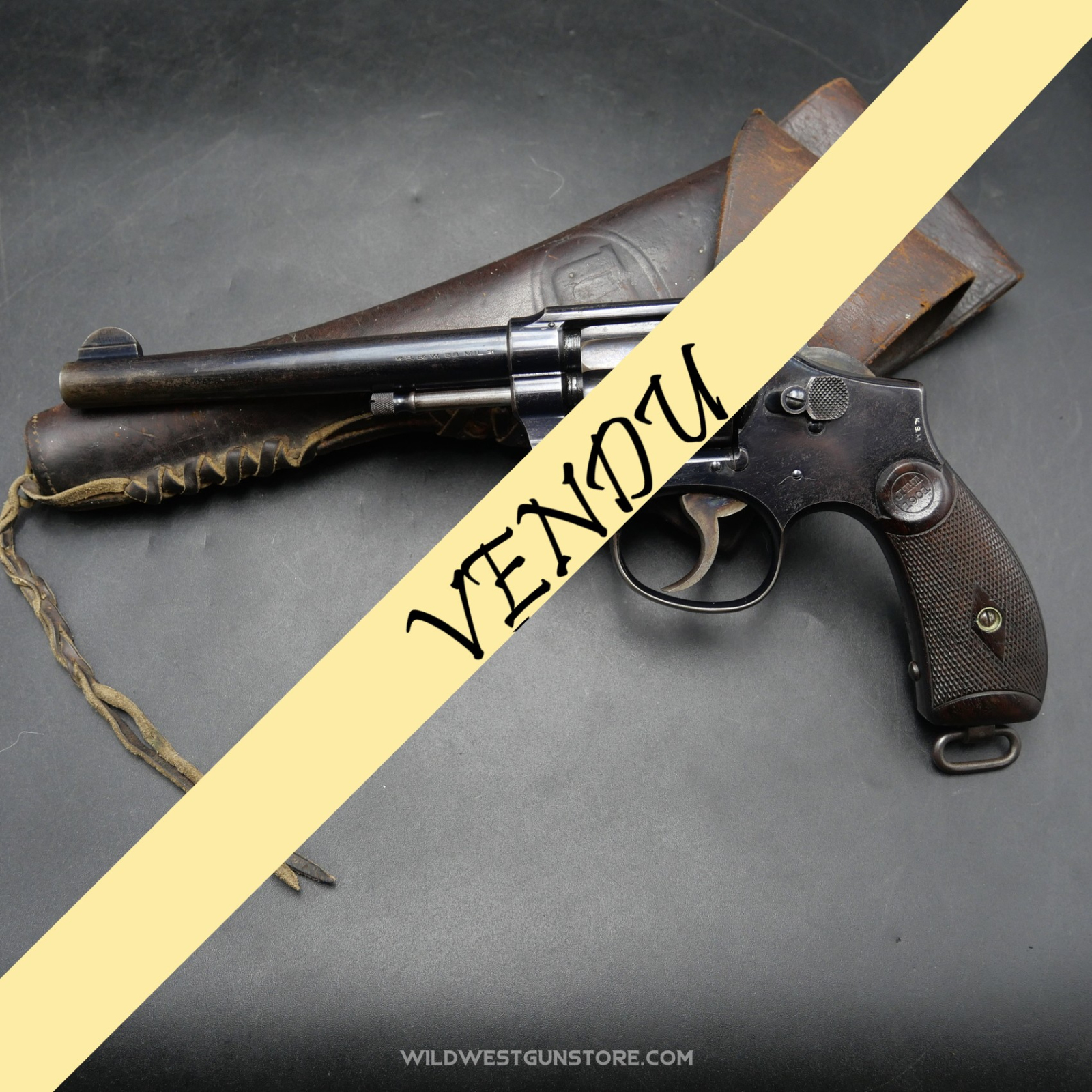 Rarrissime 1/1000 Revolver US Army Hand Ejector mod.1899 Canon Miroir Cal 38LC