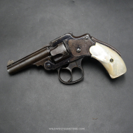Revolver de collection Smith Wesson DA cal.32 1st model plaquettes nacre