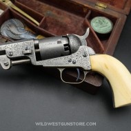 Colt 1859 gravé Gustave Young et son coffret