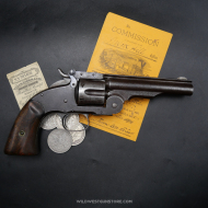 Authentique Revolver Schofield 2nd modèle Wells Fargo, Canon miroir Calibre 45