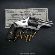 Revolver Frontier Merwin Hulbert cal. 44-40 nickelage d'origine, Double action 3rd model