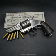 Revolver Frontier Merwin Hulbert cal. 44-40 nickelage d'origine, Double action 3rd model