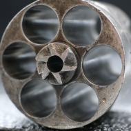 Revolver de collection Remington 1890 Beau canon calibre 44-40 Nickelage d'origine