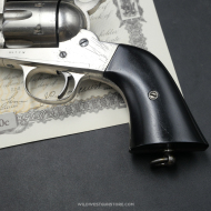 Revolver de collection Remington 1890 Beau canon calibre 44-40 Nickelage d'origine