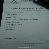 Mint Colt SAA 1880 Frontier Canon 7''1/2 miroir calibre 44-40 parfaite restauration