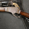 Rare Marlin modèle 1881 canon miroir calibre 45-70 fabrication précoce Western lever action