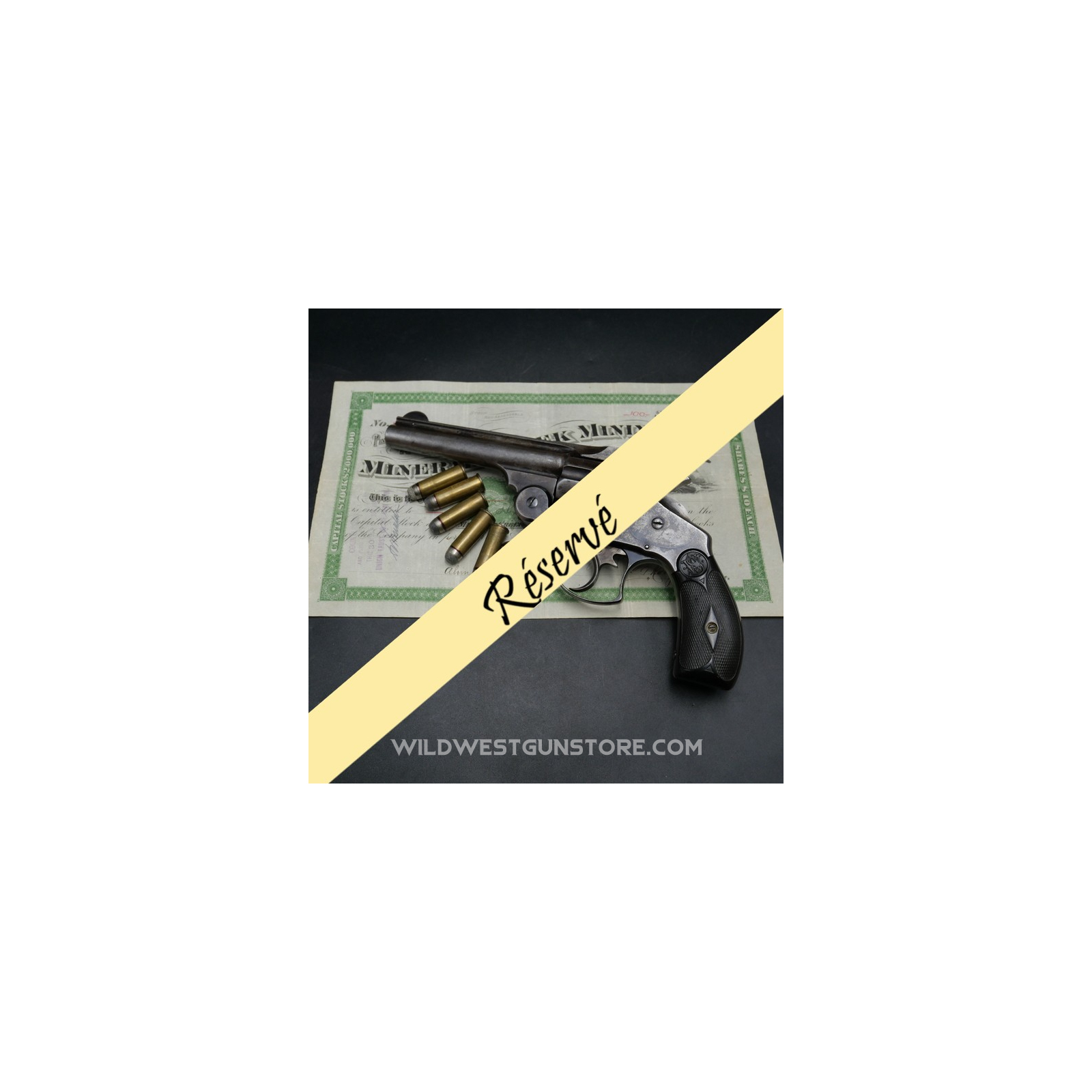 Revolver Smith & Wesson Frontier 44-40 canon Miroir