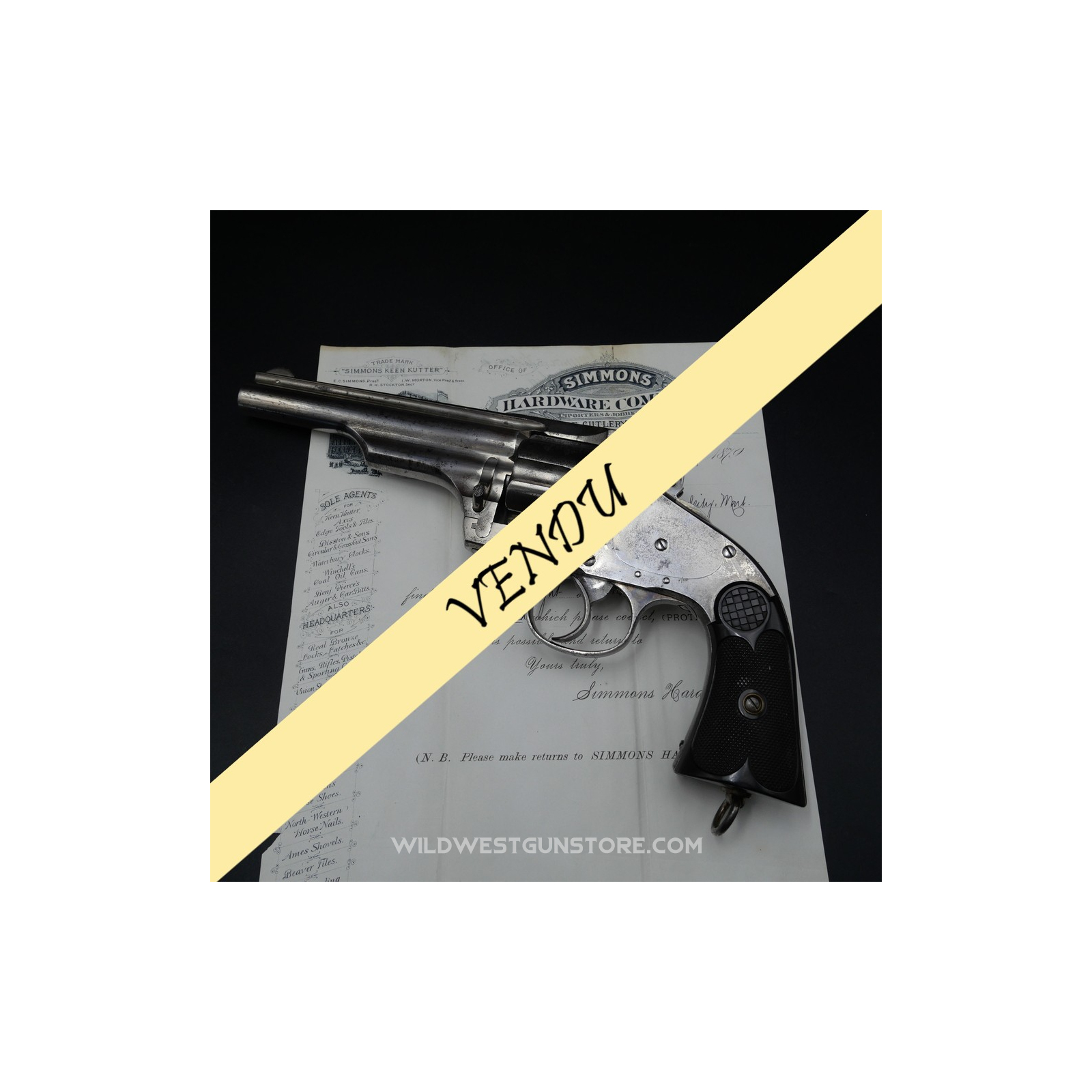 Rare revolver Frontier 44-40 Merwin Hulbert DA 4ème modèle