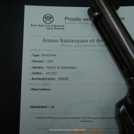 Désirable Colt Peacemaker Canon miroir cal. 45 single action Army smokeless de 1899