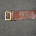 Ceinturon et Holster motif floral avec porte cartouches pour revolver canon long