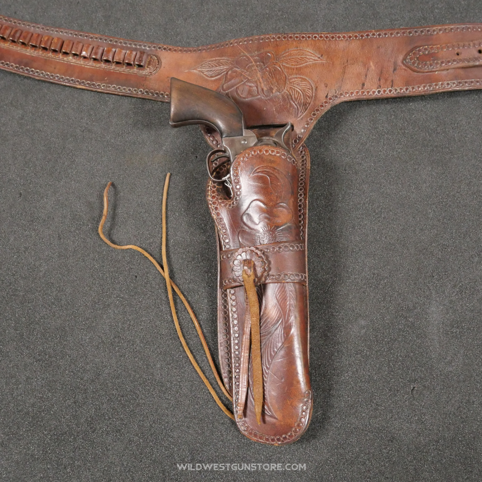 Holster et ceinturon pour revolver de collection canon 7''1/2