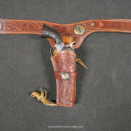 Ceinturon grande taille et holster Western fabrication Texas pour revolver poudre noire
