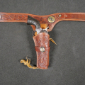 Ceinturon grande taille et holster Western fabrication Texas pour revolver poudre noire