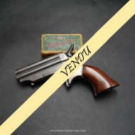 Pistolet de collection Sharps Pepperbox 4 canons calibre 22 intérieurs miroirs