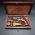 Revolver Colt Pocket et son coffre complet d'origine, calibre 31 fabrication précoce