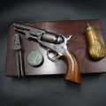 Revolver Colt Pocket et son coffre complet d'origine, calibre 31 fabrication précoce