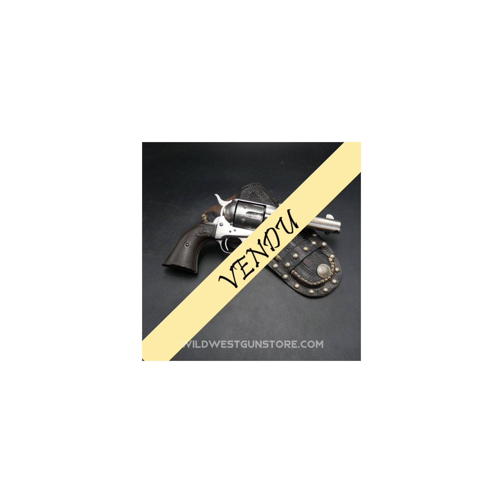 Excellent Colt single action army fabrication 1890 calibre 45, nickelage origine