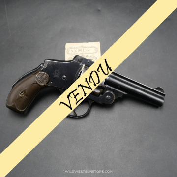 Revolver Smith & Wesson Calibre 38 poudre noire double action hammerless 4éme mod.